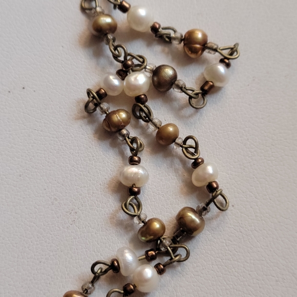 Vintage Cookie Lee Beaded Medallion Necklace - Picture 10 of 11